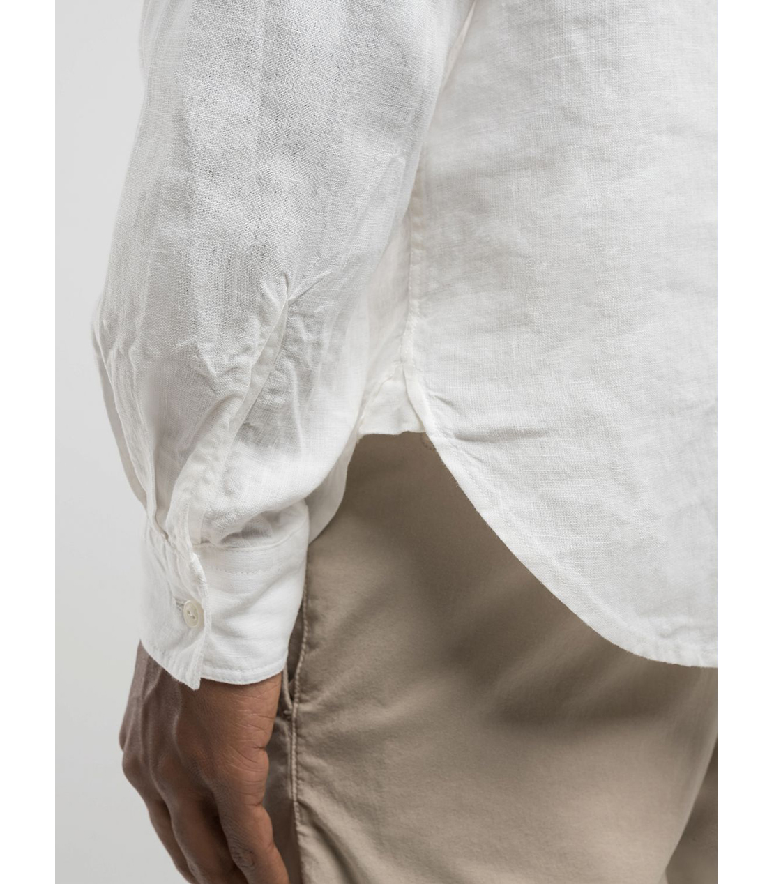 ガーメントダイ リネンシャツ 詳細画像 ナチュラルホワイト 6